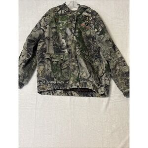 Mossy Oak Camo Jacket XL Hooded Insulated Hunting Coat Outdoor Mens